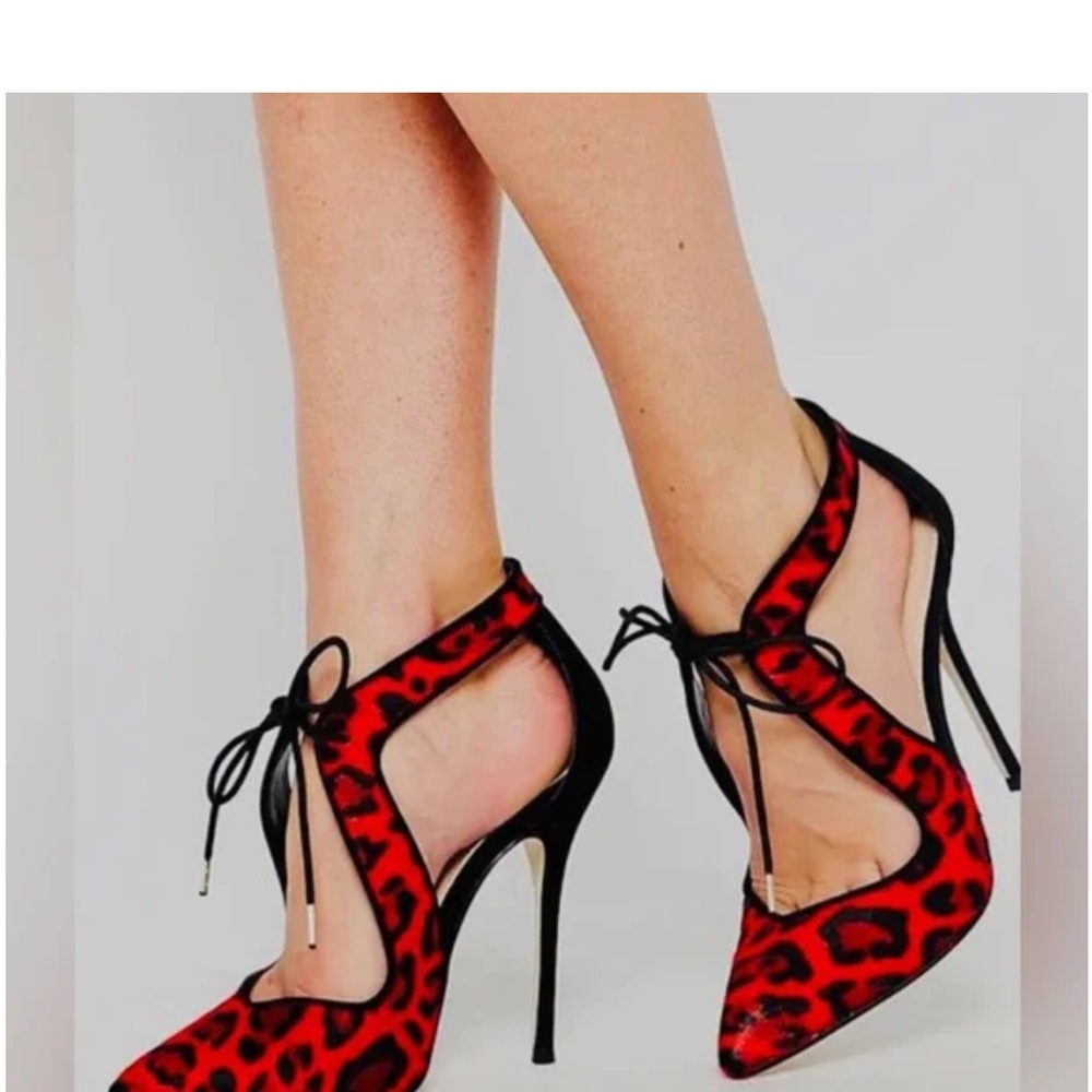 ***NIB***KURT GEIGER CALF HAIR ANIMAL PRINT Heels (39)